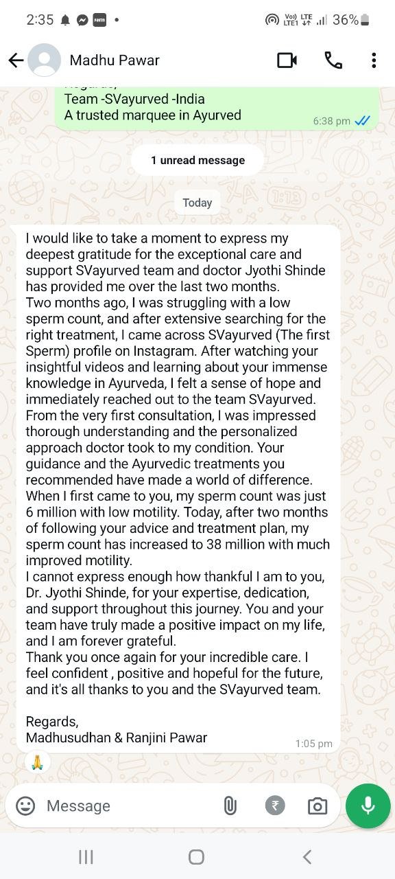 Message from a client